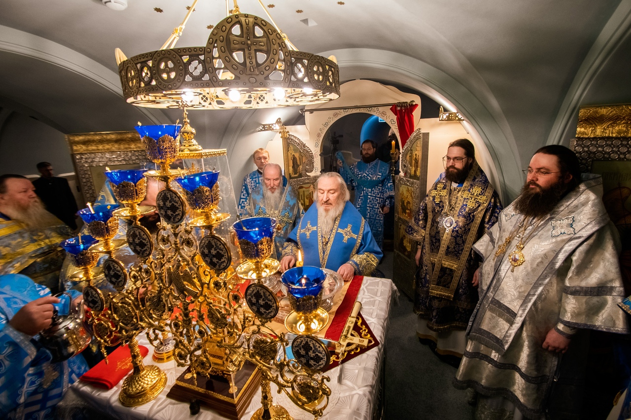Великое освящение Пещерного храма собора Казанской иконы Божией Матери